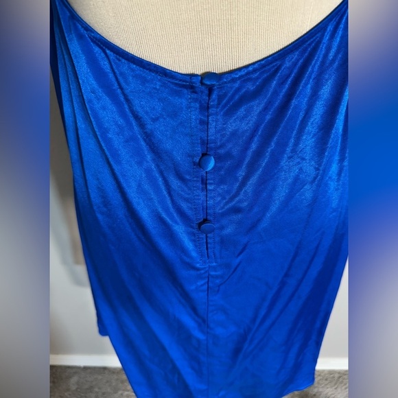 ZARA High Neck Open Back Satin Mini Halter Dress small - Picture 6 of 8